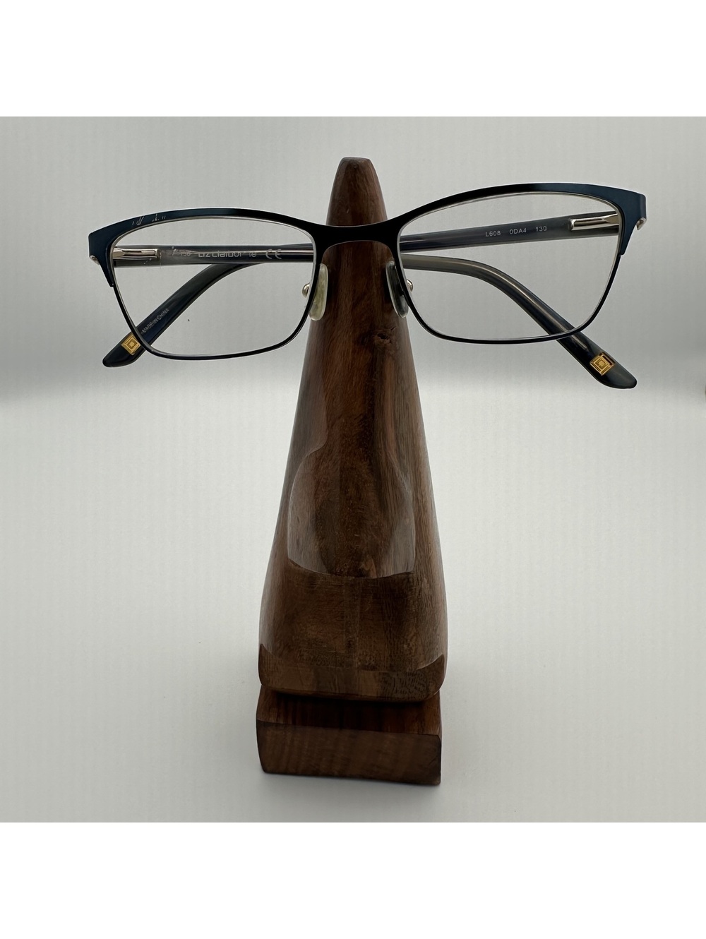 Liz Claiborne Women's Rectangular Blue & Silver Prescription Glasses Frames